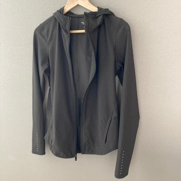 Old Navy Active Full Zipper Track Running Jacket - Black - Small - Picture 5 of 7